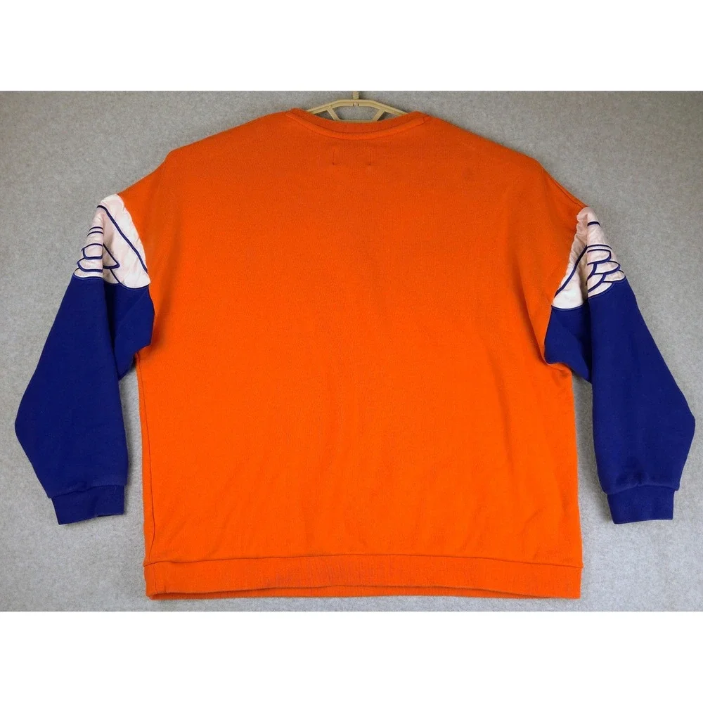 Jordan Sportswear Wings Crew Sweatshirt Orange Blue AO0426-891 Mens 3XL